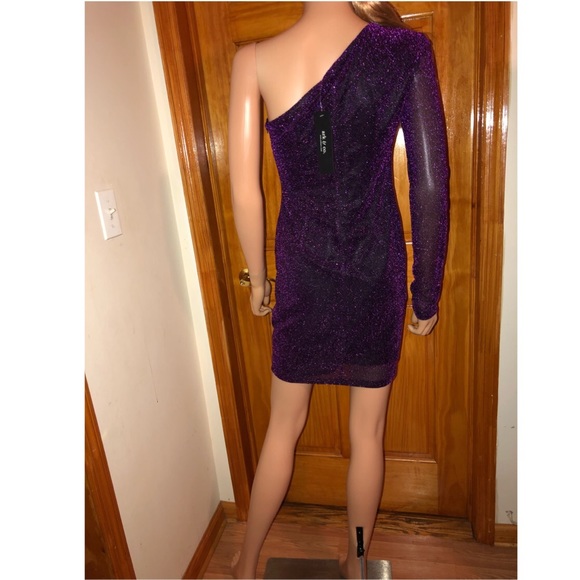 👗Nastygal sparkly one shoulder dress - Picture 4 of 8